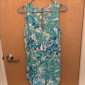 Lilly Pulitzer floral romper....WITH POCKETS!!